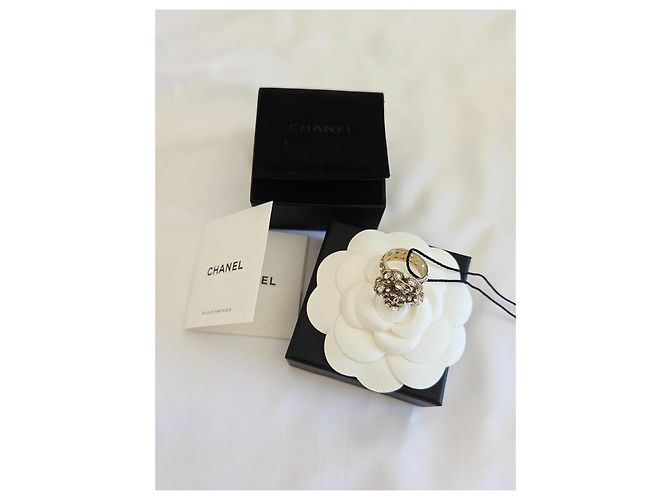 Anello Chanel Camelia CC Cristalli D'oro - vista 10