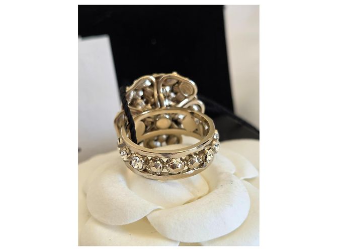 Anello Chanel Camelia CC Cristalli D'oro - vista 7