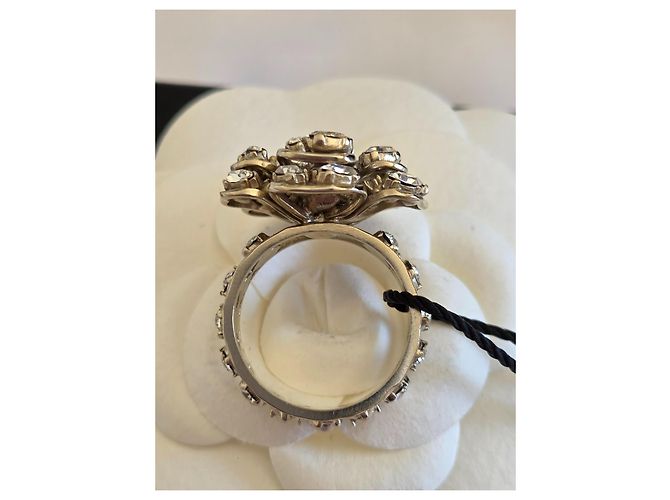 Anello Chanel Camelia CC Cristalli D'oro - vista 9