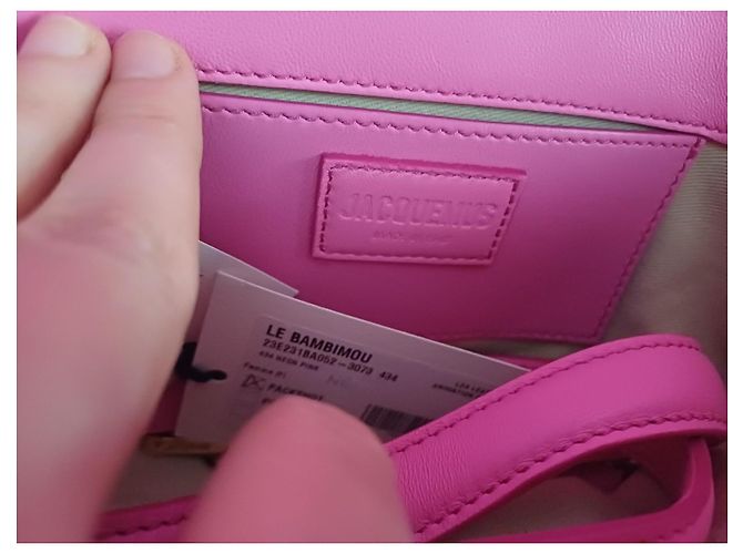 Jacquemus Borsa Le Bambimou in pelle rosa - vista 6