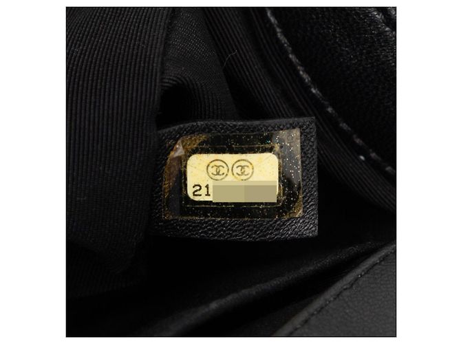 Borsa a Spalla Chanel Coco Mark Matelassé Boy Chain Nero Multicolore - vista 6