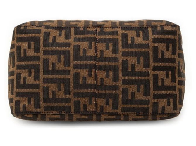 Borsa a tracolla Fendi Zucca Mamma Baguette Marrone - vista 3