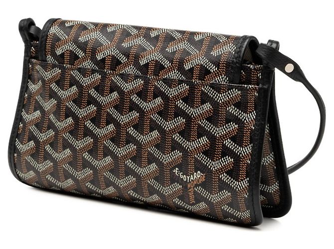 Borsa a tracolla Goyard Plume Crossbody Marrone Nero - vista 2