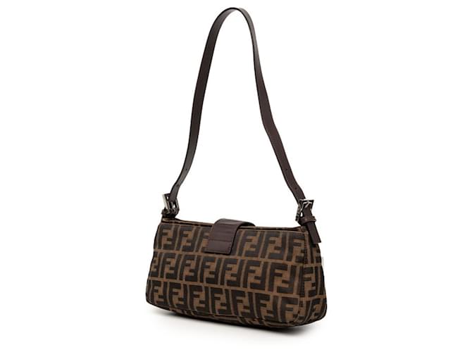 Borsa a secchiello Fendi Zucca Mamma Marrone - vista 2