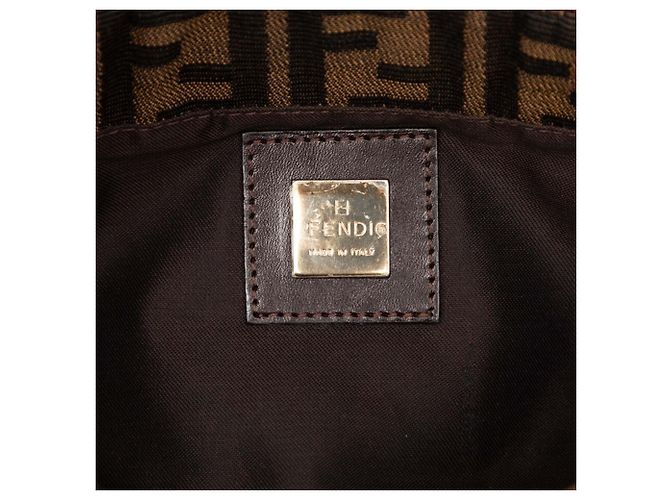 Borsa a secchiello Fendi Zucca Mamma Marrone - vista 5