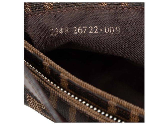 Borsa a secchiello Fendi Zucca Mamma Marrone - vista 6