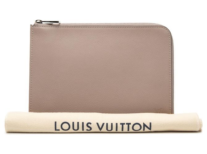 Clutch Louis Vuitton Pochette Jour PM Beige Taupe - vista 7