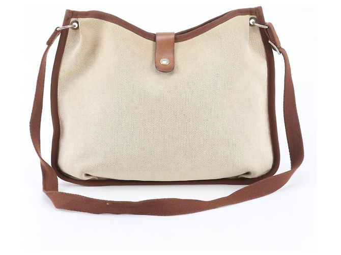 Hermès Borsa a tracolla Hermes Rodeo Toile H Leather Marrone Beige - vista 3