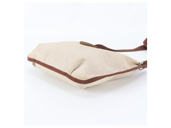 Hermès Borsa a tracolla Hermes Rodeo Toile H Leather Marrone Beige - vista 4