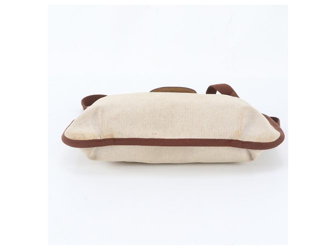 Hermès Borsa a tracolla Hermes Rodeo Toile H Leather Marrone Beige - vista 5