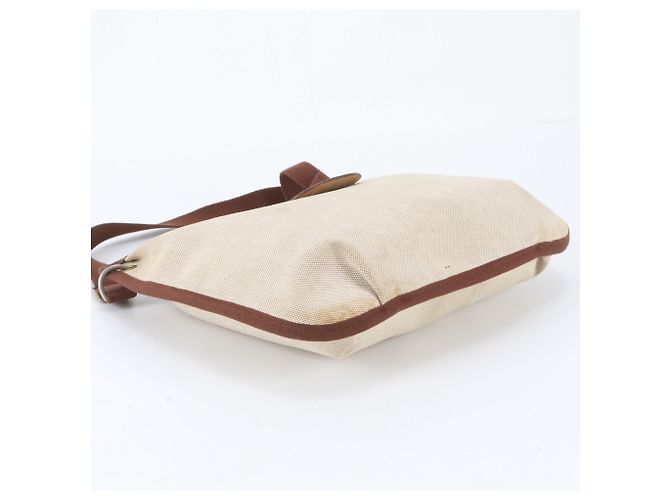 Hermès Borsa a tracolla Hermes Rodeo Toile H Leather Marrone Beige - vista 6