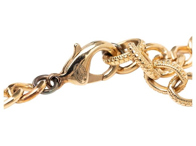 Collana a catena Chanel Coco Mark No. 5 Nero D'oro - vista 4