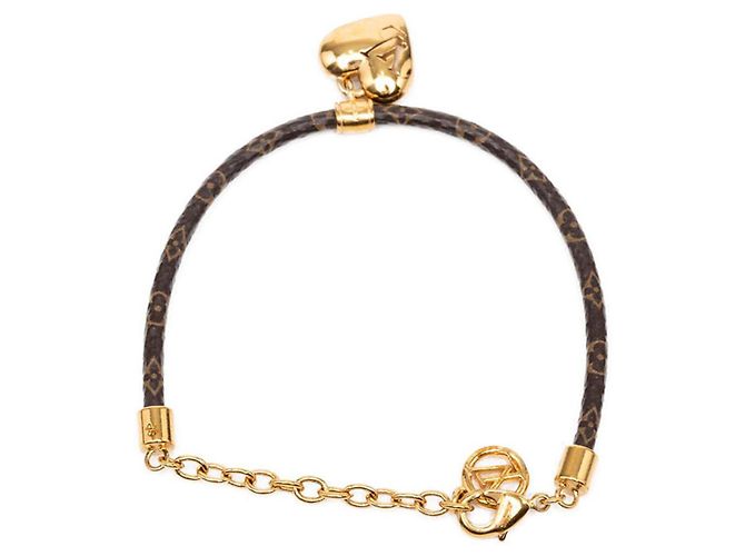 Bracciale Louis Vuitton Monogram Blooming Heart Marrone - vista 3