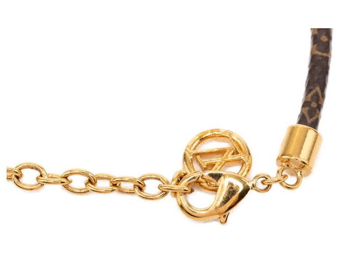 Bracciale Louis Vuitton Monogram Blooming Heart Marrone - vista 4