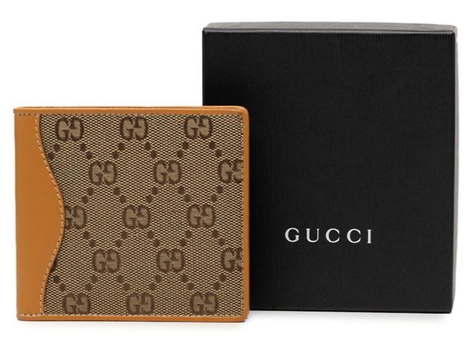 Gucci GG Canvas Bi-fold Wallet Braun - Ansicht 7