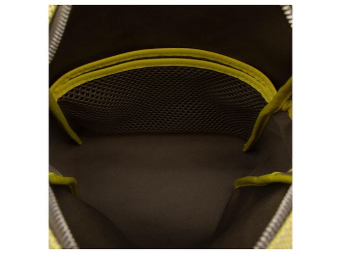 Borsa a tracolla Louis Vuitton Damier Geant Weatherly Giallo - vista 4