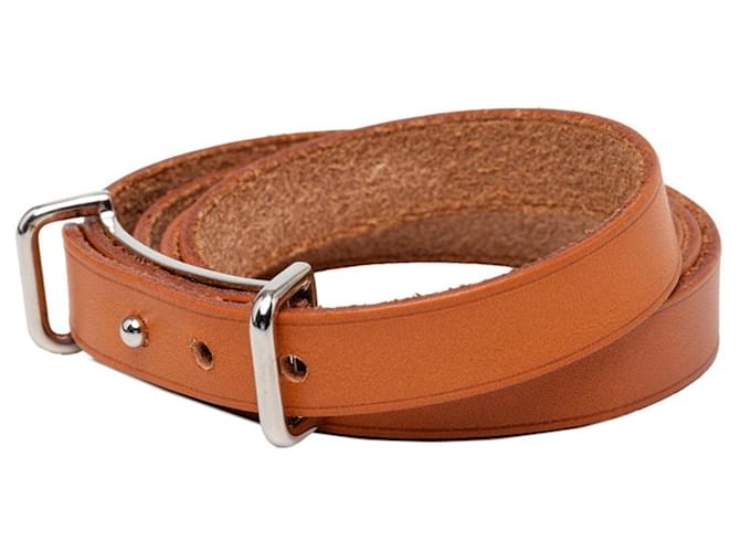 Hermès Pulsera larga Api II Hermes Castaño - vista 2