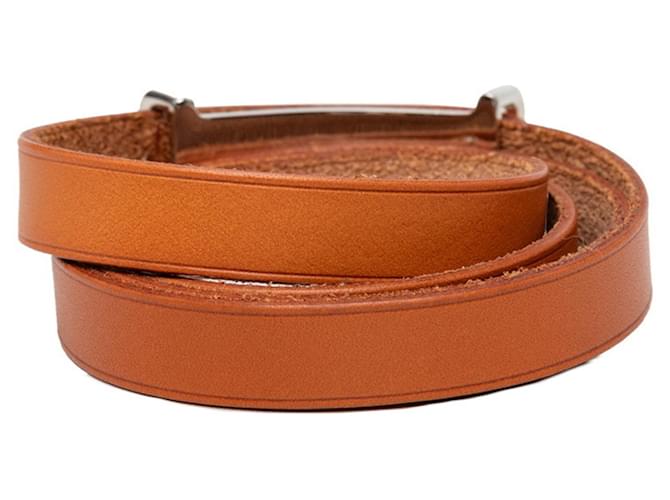 Hermès Pulsera larga Api II Hermes Castaño - vista 3