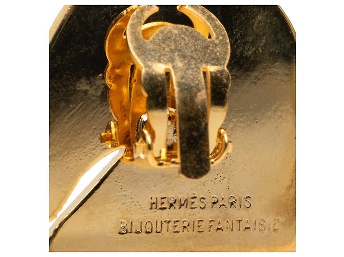Hermès Orecchini a clip cavallo Hermes in oro D'oro - vista 3