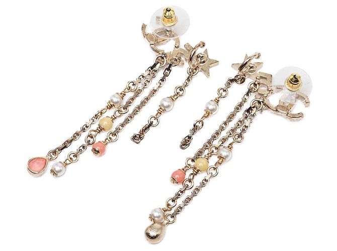 Orecchini a lobo Chanel Coco Mark Star Motif D'oro - vista 2