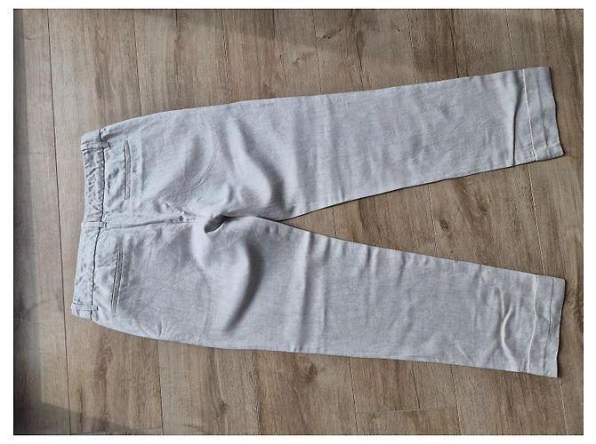 Barbara Bui Pantalones rectos de lino beige - vista 4
