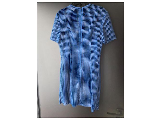 Vestido corto de encaje azul Diane Von Furstenberg - vista 4
