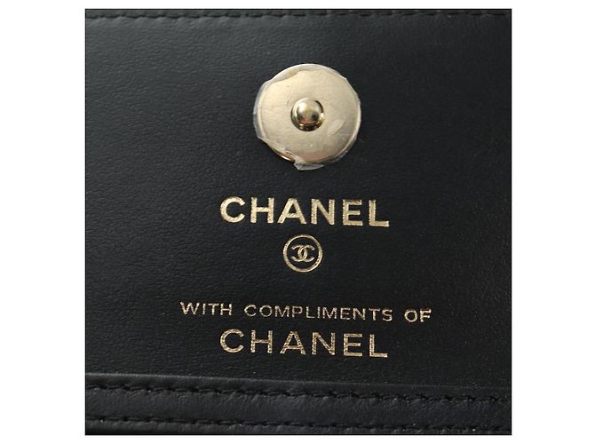 CHANEL ChainShoulderPouch Mini Matelasse 13 Bag Satin Beige Gold CC Auth 185928M D'oro - vista 16