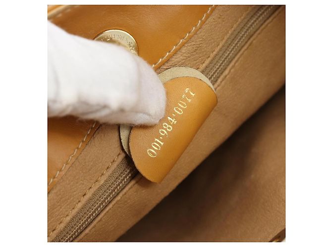 Bolsa de Ombro GUCCI Micro GG Supreme PVC Bege Ouro Auth ka4765 Dourado - vista 23