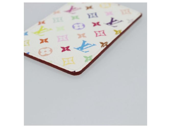 LOUIS VUITTON Monogram Multicolor Etui Hand Mirror White M92651 LV Auth 180935 Bianco - vista 10