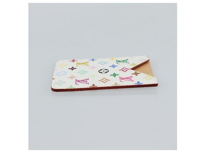 LOUIS VUITTON Monogram Multicolor Etui Hand Mirror White M92651 LV Auth 180935 Bianco - vista 4