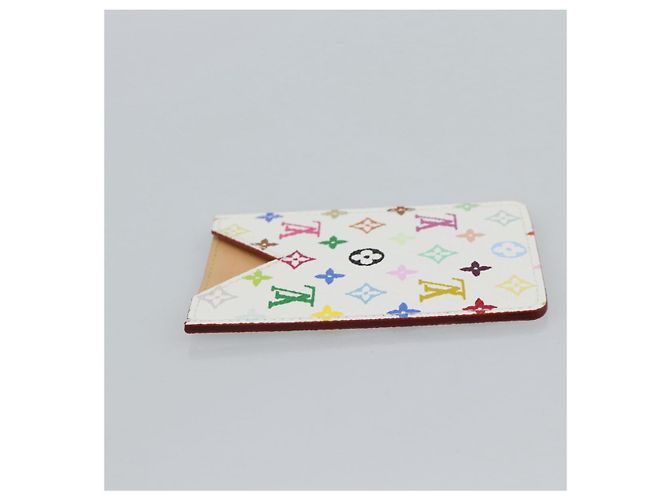 LOUIS VUITTON Monogram Multicolor Etui Hand Mirror White M92651 LV Auth 180935 Bianco - vista 5