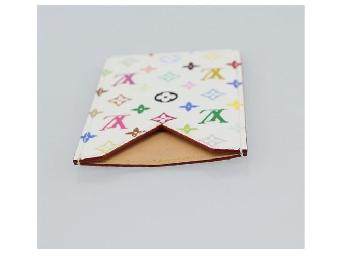 LOUIS VUITTON Monogram Multicolor Etui Hand Mirror White M92651 LV Auth 180935 Bianco - vista 6
