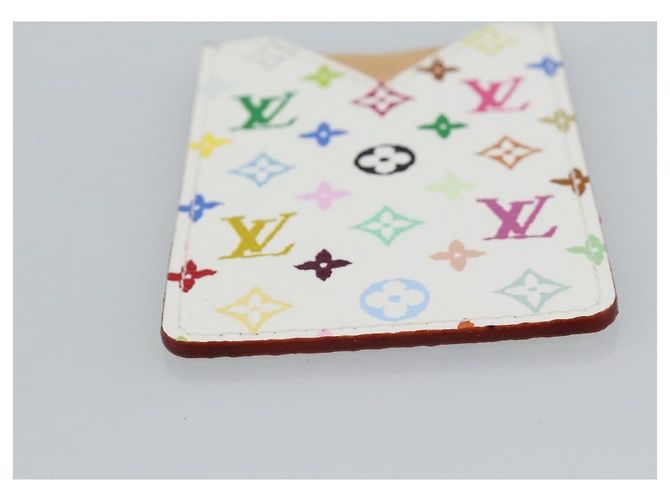 LOUIS VUITTON Monogram Multicolor Etui Hand Mirror White M92651 LV Auth 180935 Bianco - vista 7