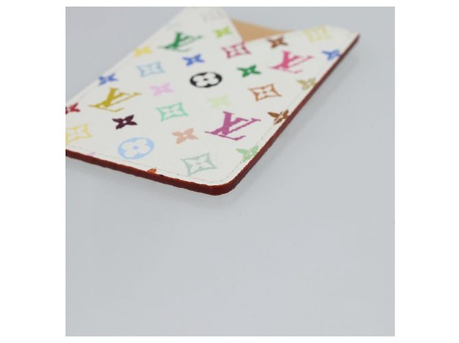 LOUIS VUITTON Monogram Multicolor Etui Hand Mirror White M92651 LV Auth 180935 Bianco - vista 8