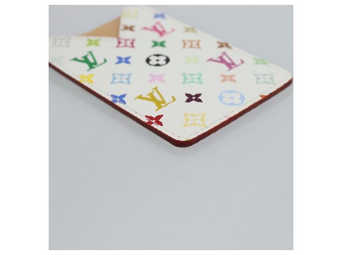LOUIS VUITTON Monogram Multicolor Etui Hand Mirror White M92651 LV Auth 180935 Bianco - vista 9
