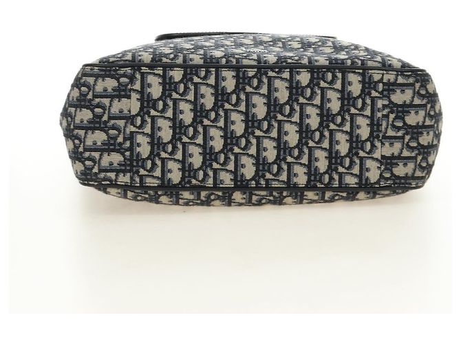 Sac à main Christian Dior Trotter Canvas 2way Navy Silver Auth ki6683SAM - vue 11