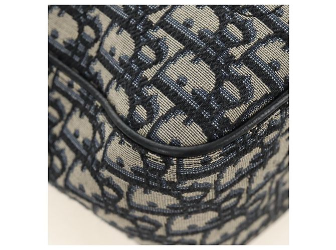 Sac à main Christian Dior Trotter Canvas 2way Navy Silver Auth ki6683SAM - vue 12