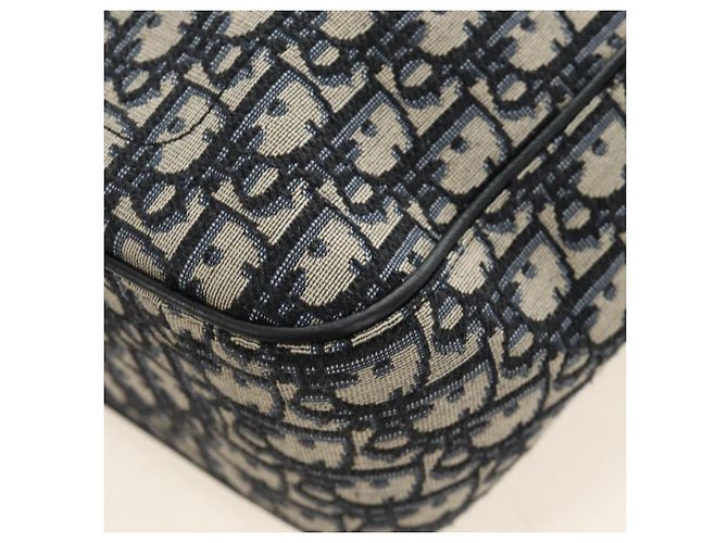 Sac à main Christian Dior Trotter Canvas 2way Navy Silver Auth ki6683SAM - vue 13