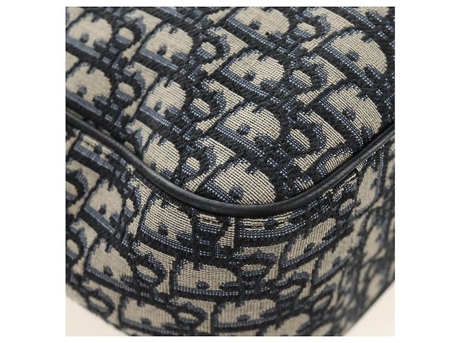 Sac à main Christian Dior Trotter Canvas 2way Navy Silver Auth ki6683SAM - vue 14