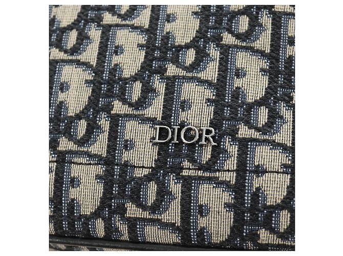 Sac à main Christian Dior Trotter Canvas 2way Navy Silver Auth ki6683SAM - vue 16
