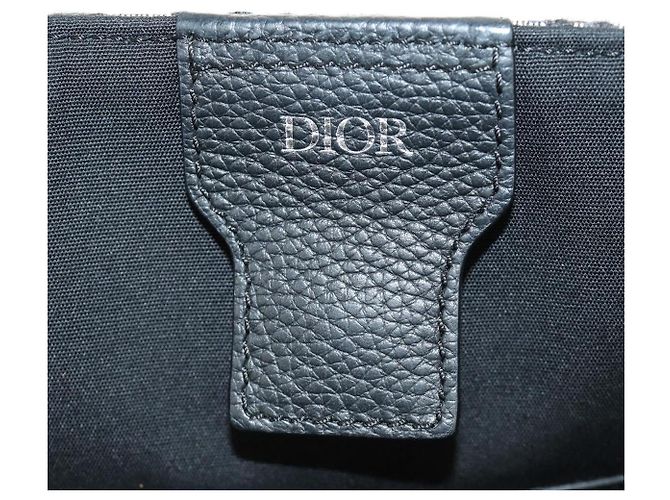 Sac à main Christian Dior Trotter Canvas 2way Navy Silver Auth ki6683SAM - vue 20