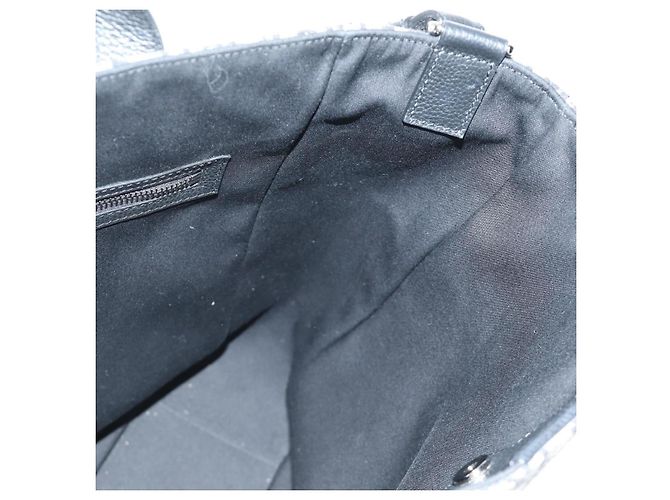 Sac à main Christian Dior Trotter Canvas 2way Navy Silver Auth ki6683SAM - vue 22