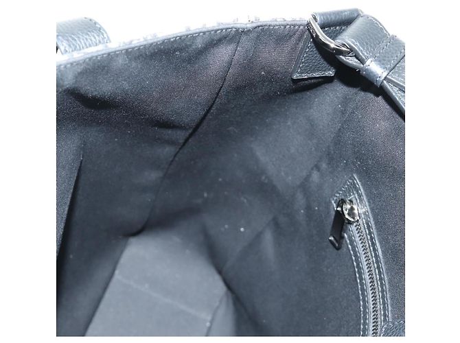 Sac à main Christian Dior Trotter Canvas 2way Navy Silver Auth ki6683SAM - vue 23