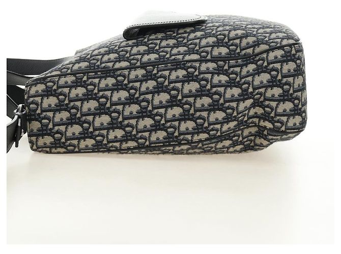 Sac à main Christian Dior Trotter Canvas 2way Navy Silver Auth ki6683SAM - vue 4