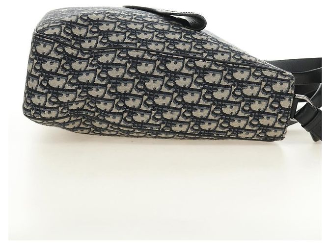 Sac à main Christian Dior Trotter Canvas 2way Navy Silver Auth ki6683SAM - vue 5