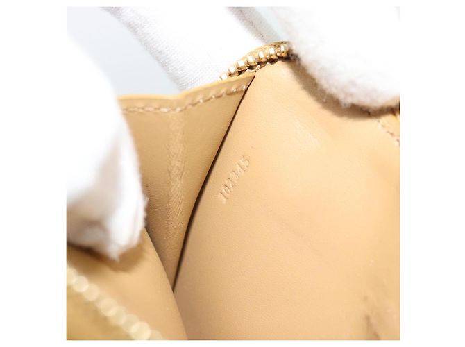 LOEWE Puzzle Anagram Monedero de Cuero Beige Auth 186146M - vista 11