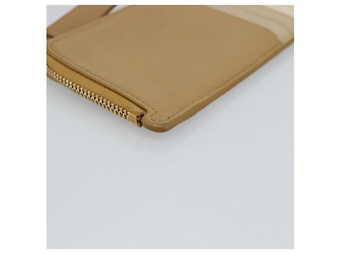LOEWE Puzzle Anagram Monedero de Cuero Beige Auth 186146M - vista 16