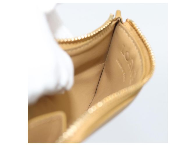 LOEWE Puzzle Anagram Monedero de Cuero Beige Auth 186146M - vista 21