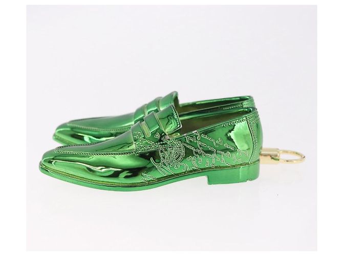 Portachiavi Berluti metallo Green Auth 186358M Verde - vista 11