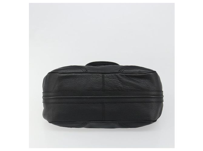 Céline Borsa CELINE Triomphe in pelle nera argento 185601A Nero - vista 9